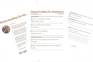 Homesteading for Beginners checklist